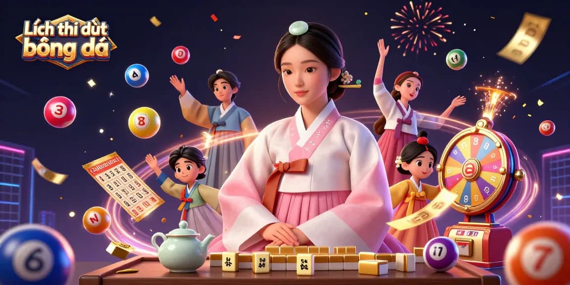 Lịch thi đấu bóng đá highlights winning moments with vibrant gambling elements and engaging visuals.