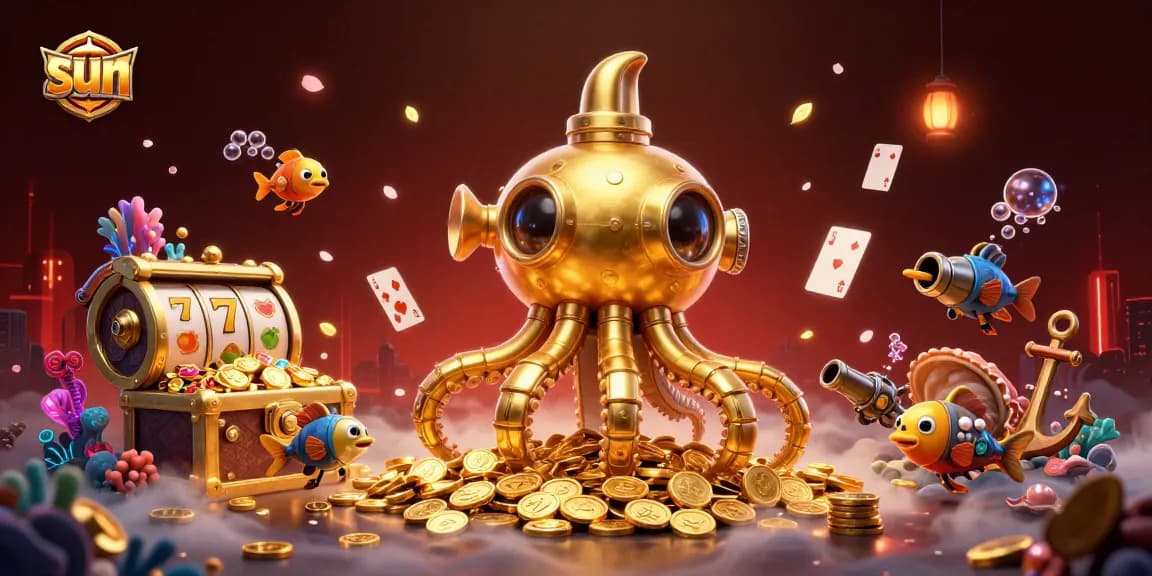 Experience thrilling games with sun-themed adventures, featuring vibrant characters and casino elements.