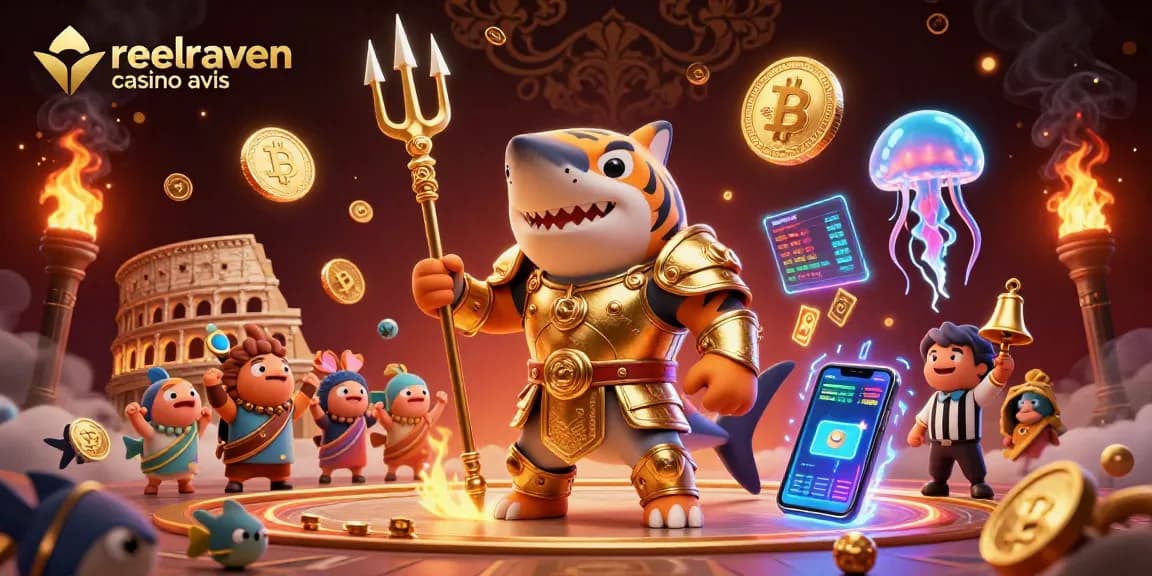 Reelraven casino avis bietet Spielern aufregende Einblicke in die Casinowelt mit goldenen Elementen und lebhaften Designs.