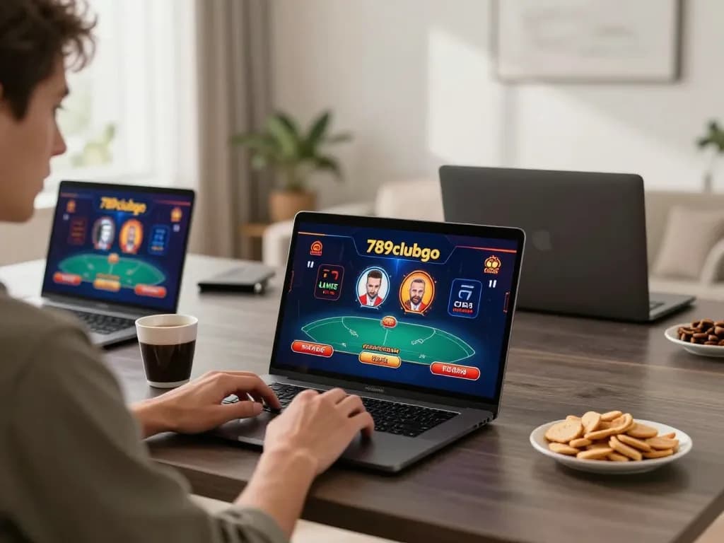 Engage in exciting gameplay on 789clubgo through an inviting home online casino setup.