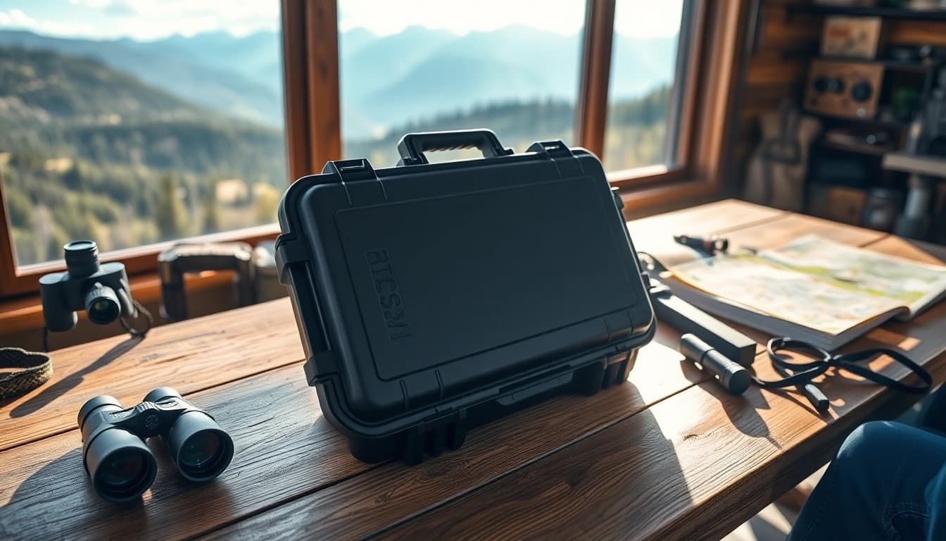 Shop for a pelican gun case for sale showcasing its durability and outdoor readiness.