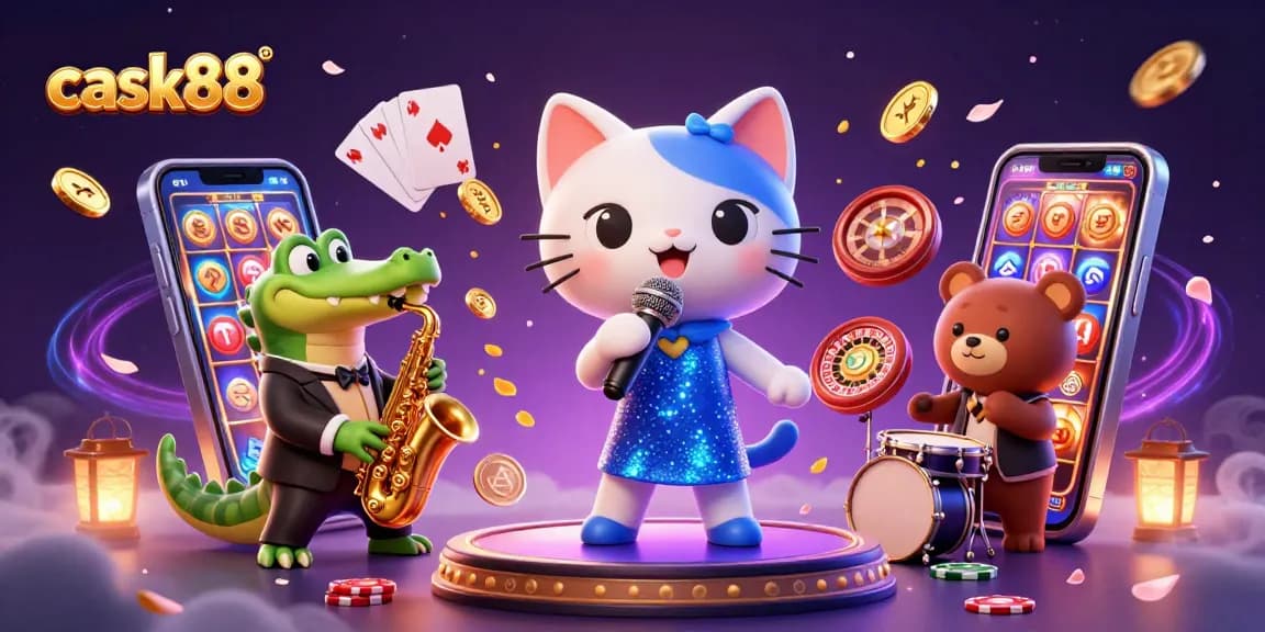 Capture thrilling moments with cask88’s enchanting characters and lively slot games.