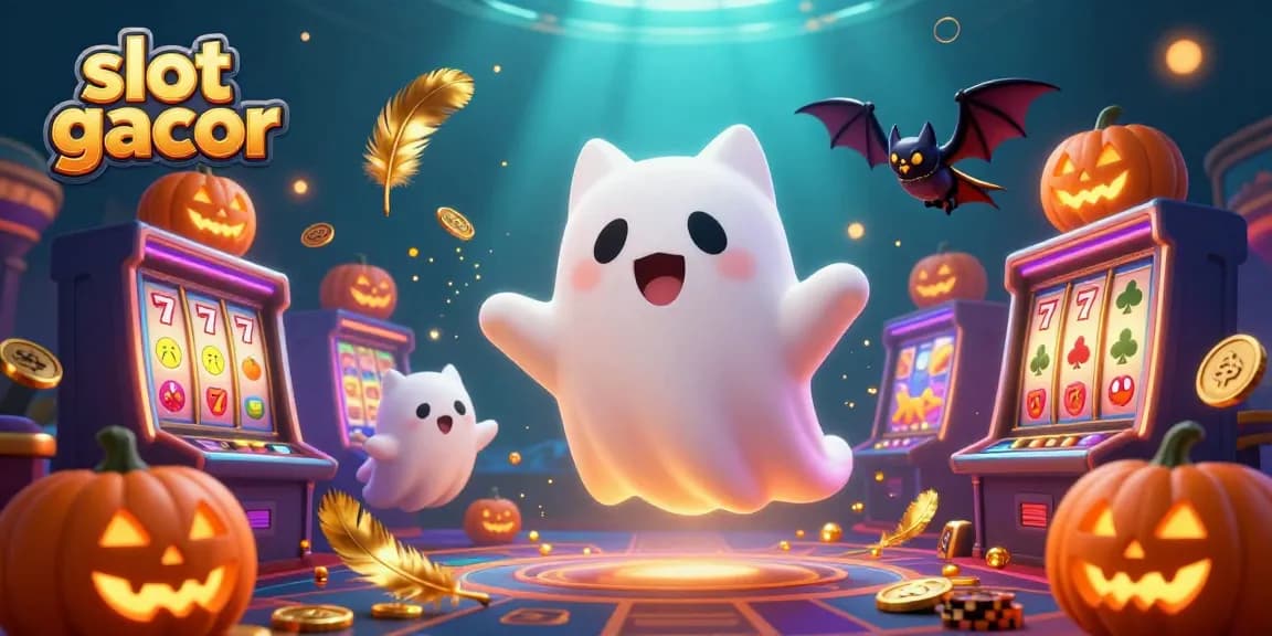 Engage in the slot gacor experience amidst vibrant 3D characters in a dynamic casino scene filled with rich details.