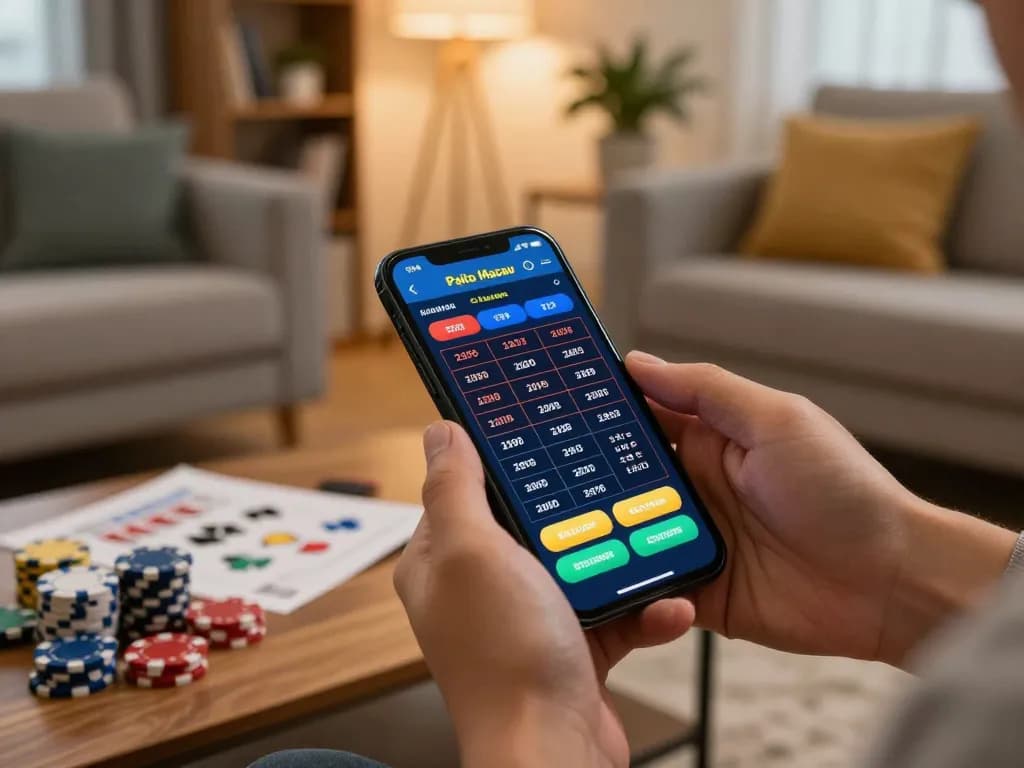 Paito Macau app displayed on smartphone during an engaging online gaming session.