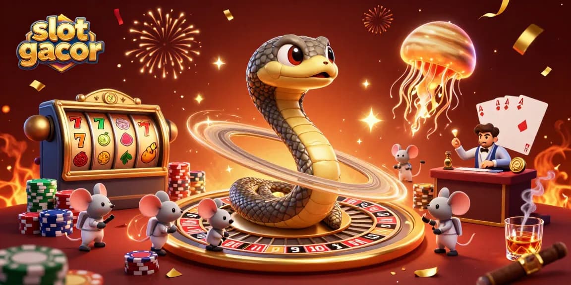 Experience thrilling gameplay with slot gacor featuring vibrant characters and dynamic action in this illustration.