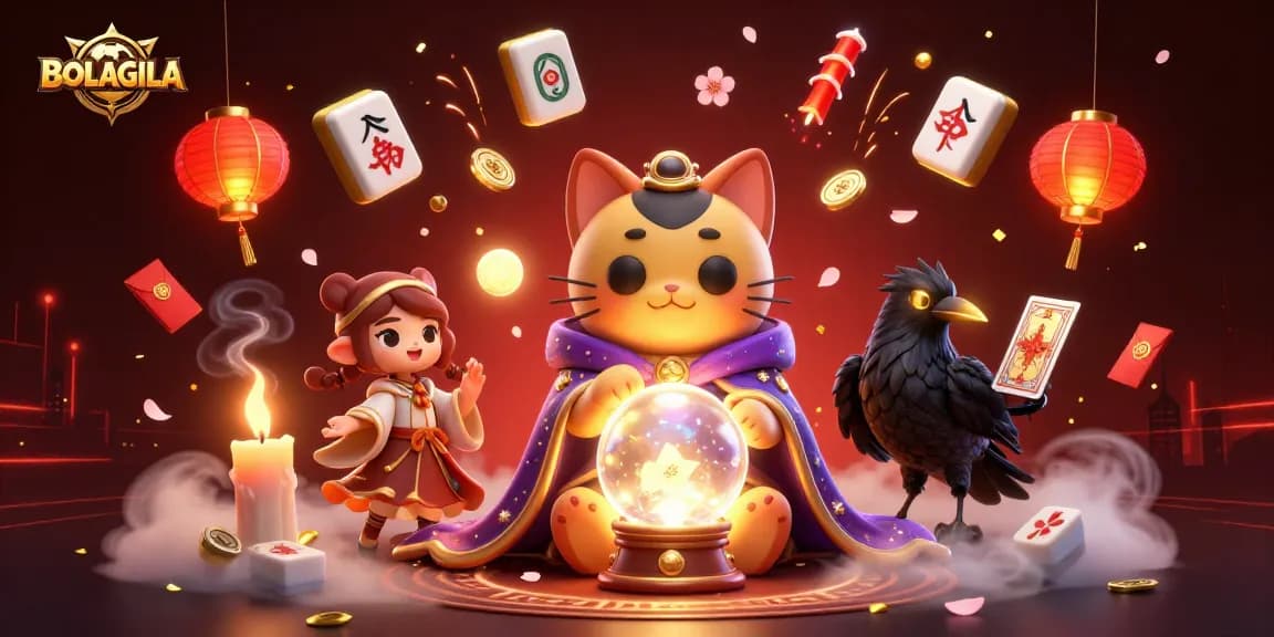 BOLAGILA reveals engaging lottery scenes with mystical characters and dynamic gambling elements.