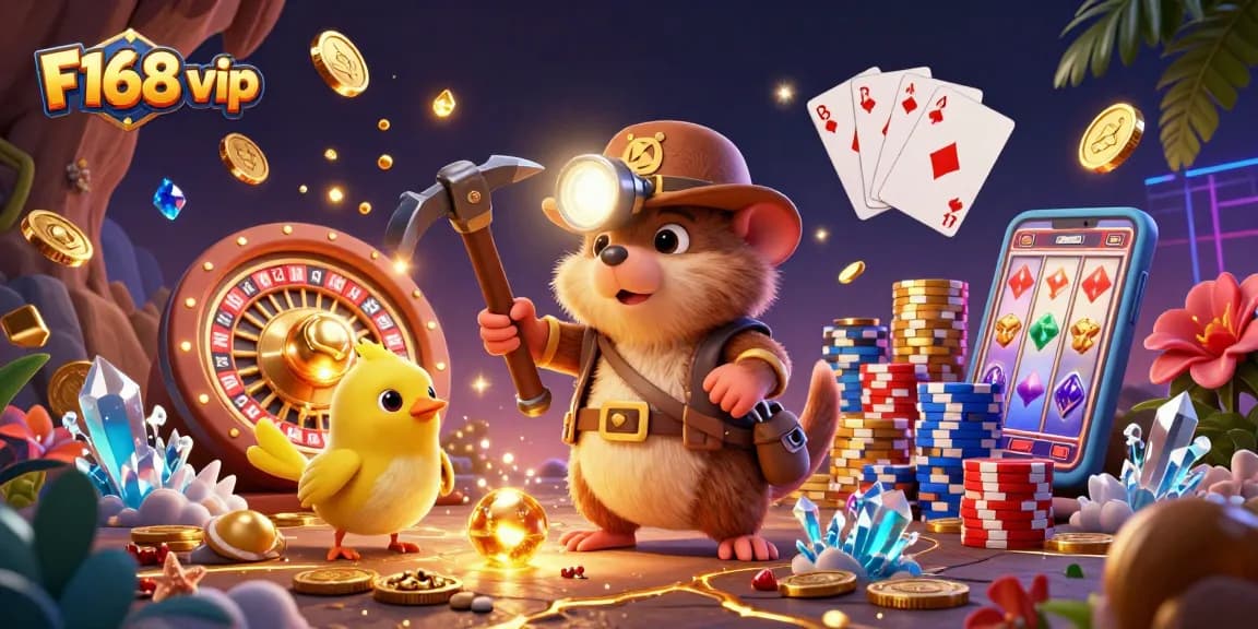 Experience the excitement of F168 vip casino with vibrant characters and dynamic gameplay elements.