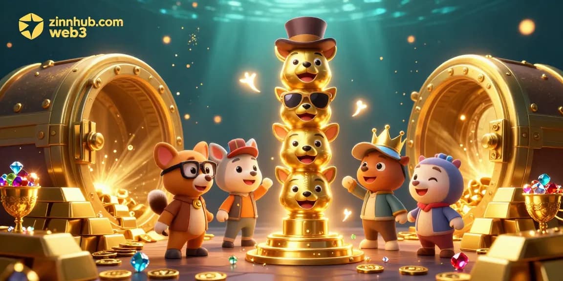 Engage with zinnhub.com web3 for expert blockchain services and vibrant 3D casino themed illustration.