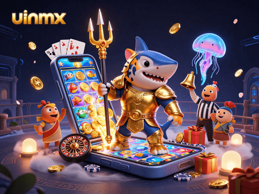 Spin the reels at uinmx with exciting slots, featuring a dramatic underwater casino scene.