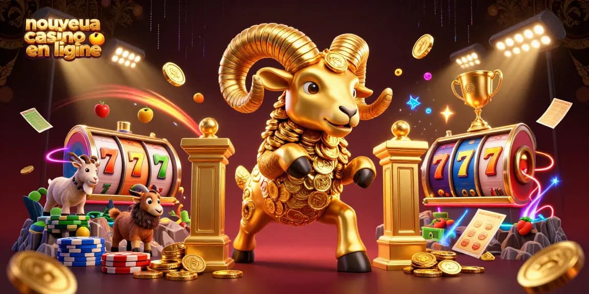 Venez découvrir le nouveau casino en ligne avec un bélier doré percutant et des éléments de machine à sous dynamiques.