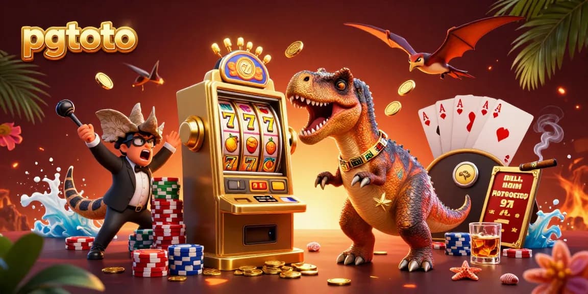 Menang jackpot di pgtoto sambil mengamati slot dan banyak koin emas beterbangan.