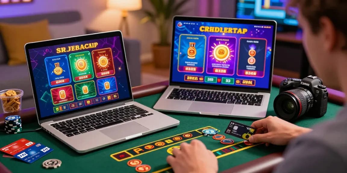 Exciting gaming moment at online casinos that accept credit cards with vibrant graphics and player engagement.