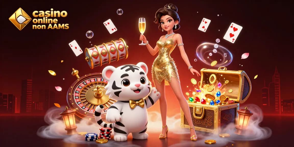 Scopri giochi emozionanti nei casino online non AAMS con personaggi glamour e fortunati in un'ambientazione incantevole.