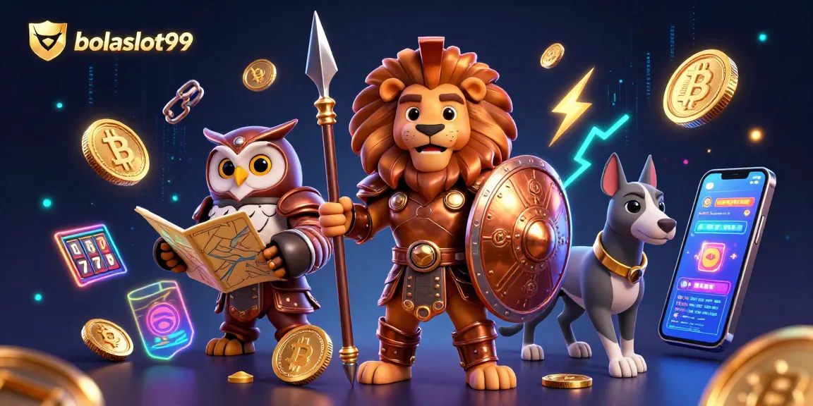 Experience thrilling spins at bolaslot99 with a vibrant 3D casino illustration showcasing dynamic game elements.