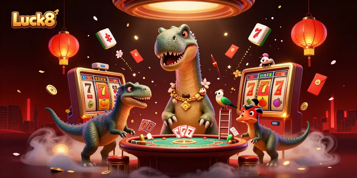 Experience thrilling gaming adventures with Luck8 in a vibrant, dynamic casino scene