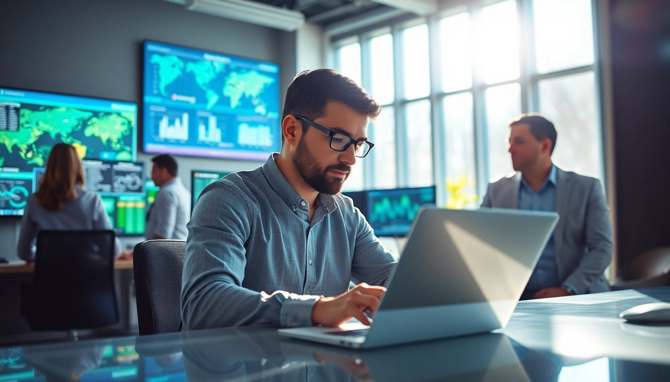 Find msp companies near me in a professional IT service environment, showcasing teamwork and collaboration.