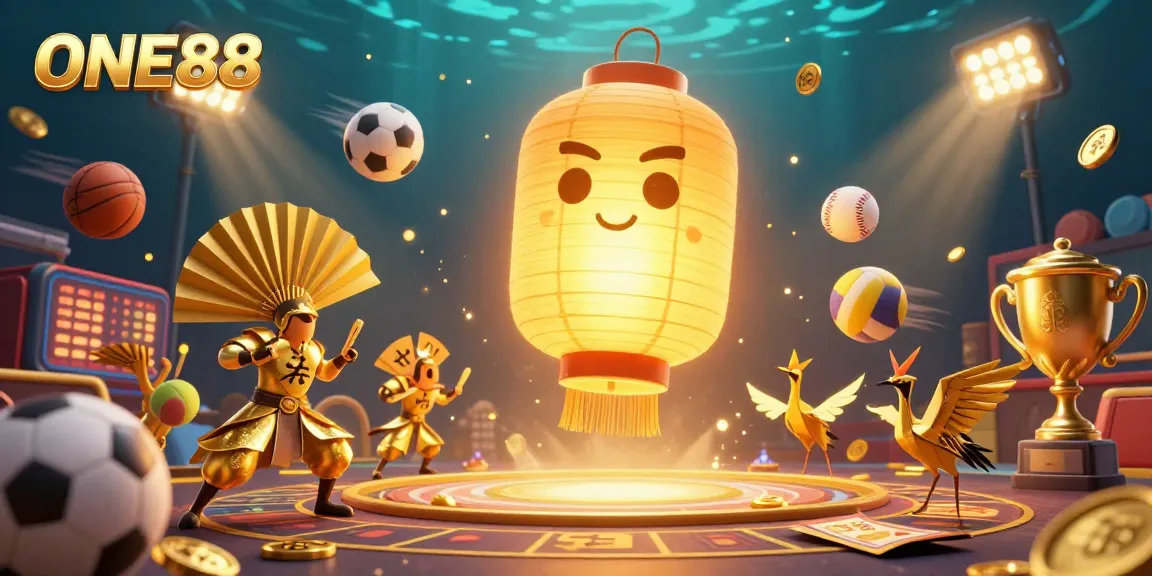 Experience sports betting action at ONE88 with vibrant games and dynamic elements.