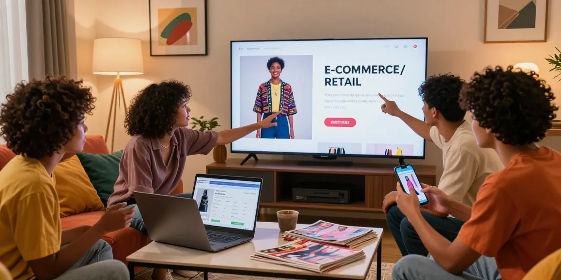 Engaging online shopping moment at https://www.www456bd.com/ with friends browsing fashion together