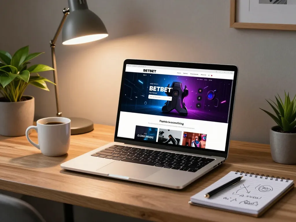 Person strategizing on BETBET while gaming online, creating an inviting home atmosphere.