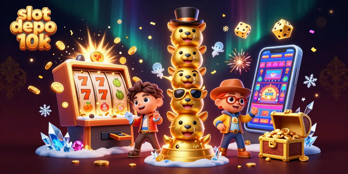 Experience the excitement of slot depo 10k, showcasing jackpots and vibrant casino gameplay.