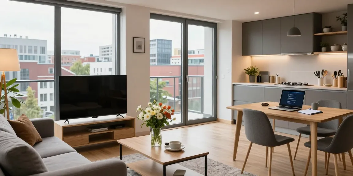 Gemütliche Monteurwohnung in Hannover mit modernem Design und viel Licht.