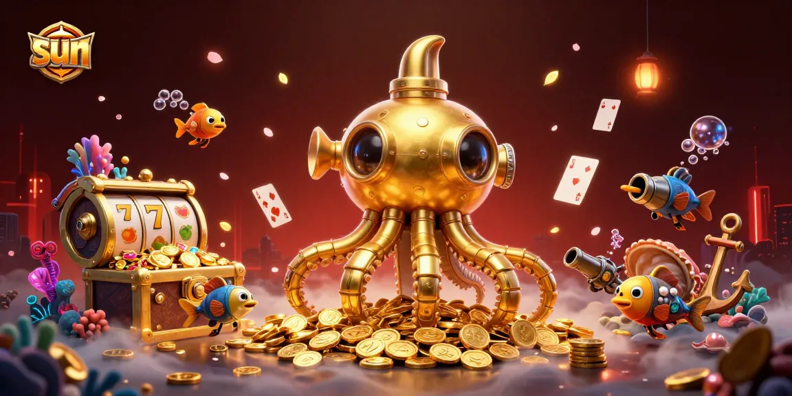Experience thrilling games with sun-themed adventures, featuring vibrant characters and casino elements.