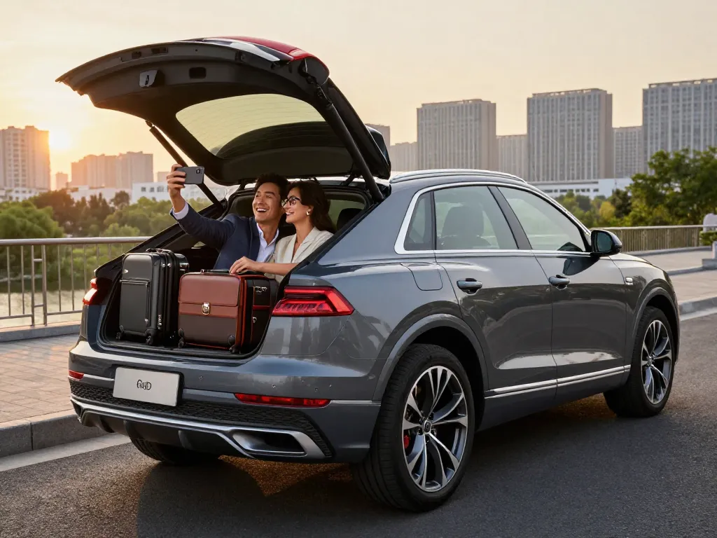 Thuê một chiếc Audi Q8 để có trải nghiệm sang trọng trong các dịch vụ cho thuê xe hạng sang.