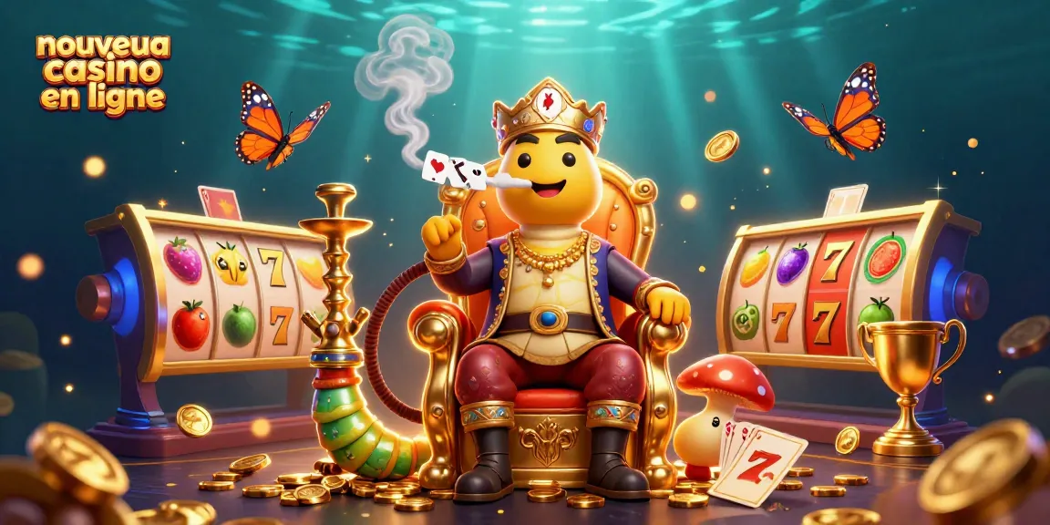 Images des jeux au nouveau casino en ligne avec des 7 chanceux et des pièces d’or scintillantes.