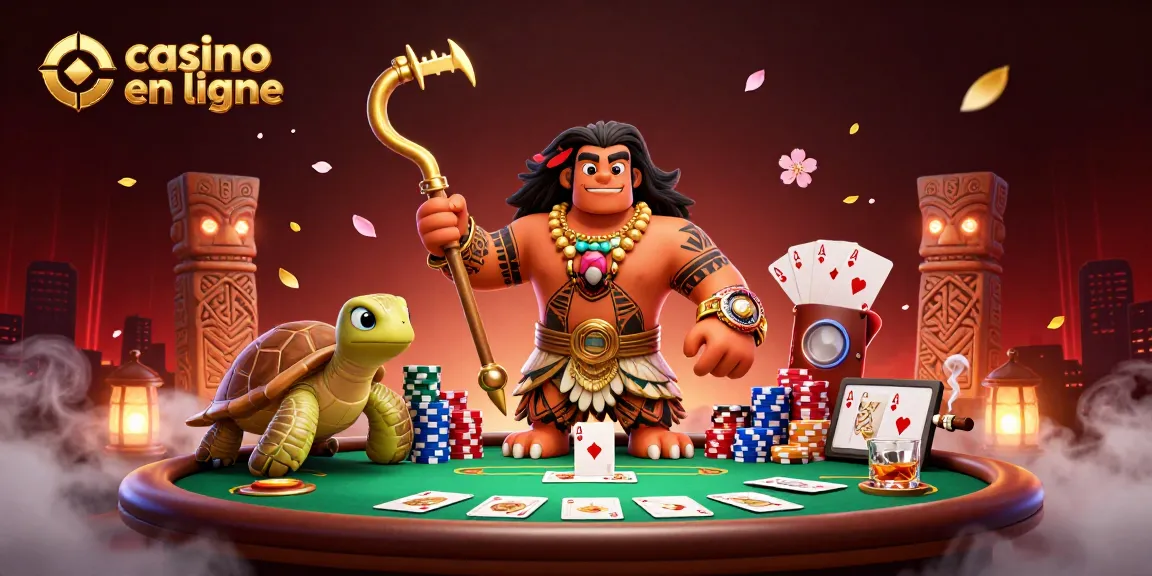 Jouez au casino en ligne avec des personnages dynamiques dans une scène immersive.