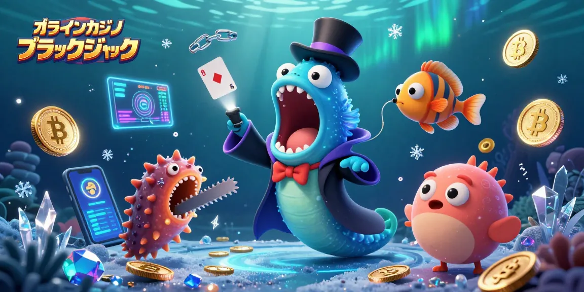 オンラインカジノ ブラックジャックでカードトリックを披露する深海の生物たちの魅力