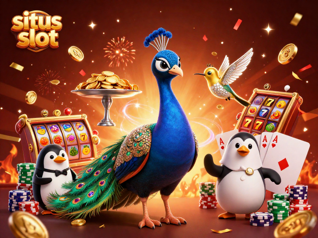 Jelajahi situs slot terbaik dengan gambaran slot yang memikat dan karakter menarik seperti burung beo dan penguin.