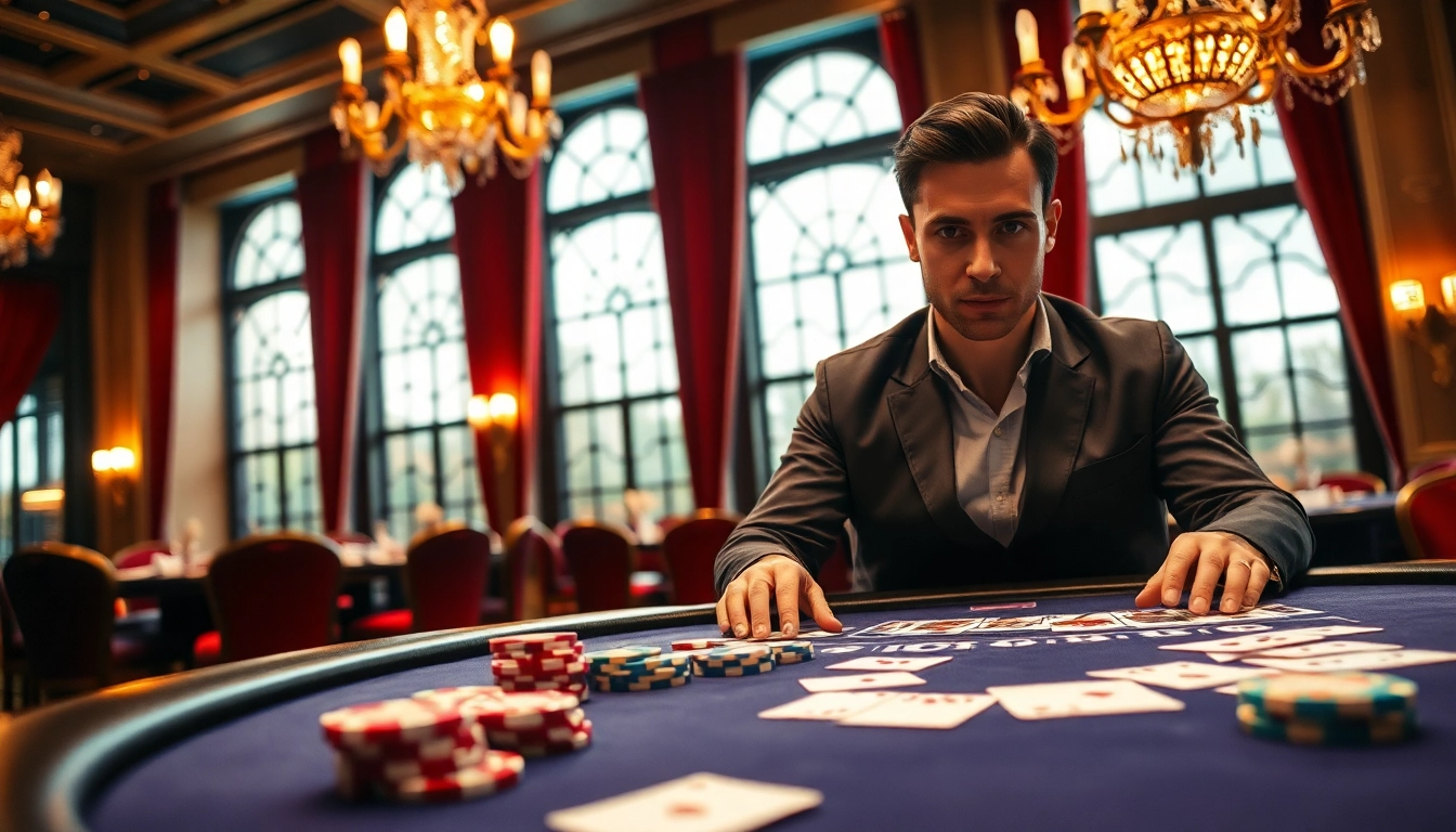 Main dealer di permainan poker dengan suasana mewah, menarik pemain ke bbni4d.