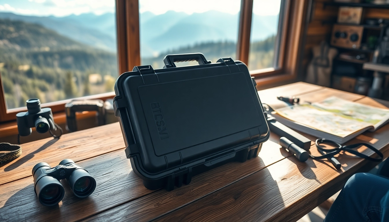 Shop for a pelican gun case for sale showcasing its durability and outdoor readiness.