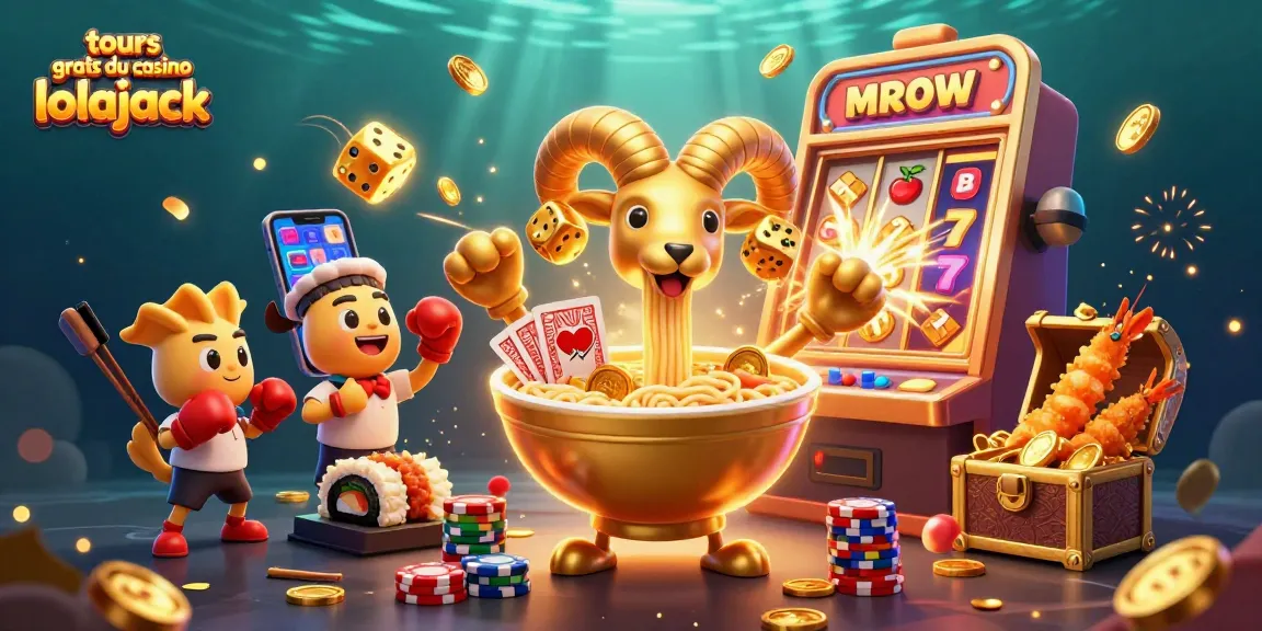 Experience thrilling spins and jackpots with tours gratuits du casino lolajack in this vibrant 3D illustration.