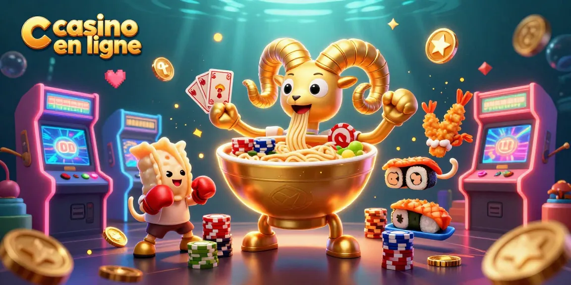 Découvrez le casino en ligne avec une scène animée de personnages15L374t349 jouant et s'amusant dans un décor coloré.