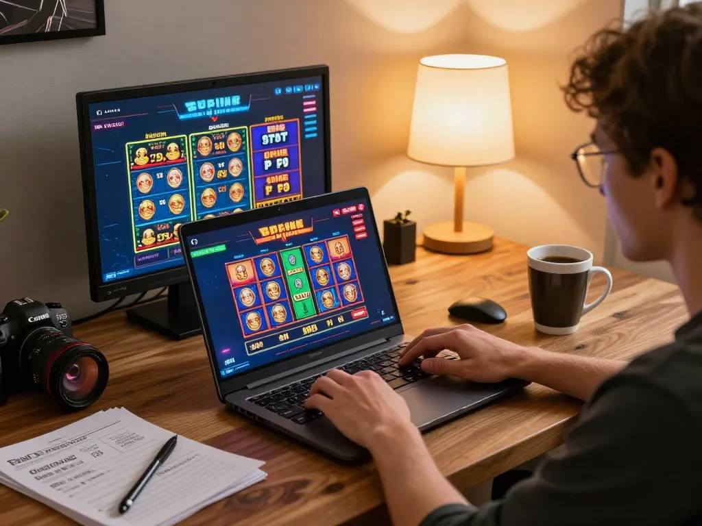 O8 online gaming setup showing a player engaged with live dealer games.