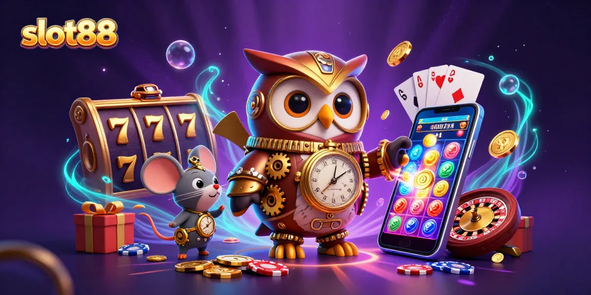 Mainkan slot88 dengan grafis unik, simbol jackpot, dan elemen kasino yang mengesankan.