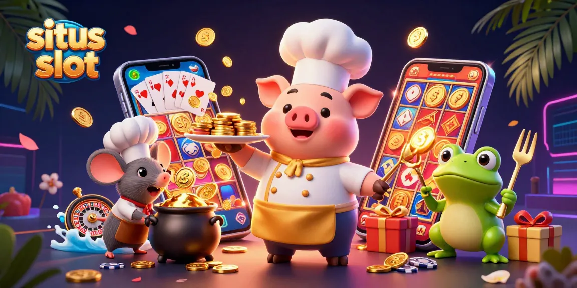Play spinning reels and win gold coins in the thrilling situs slot adventure with our cartoon characters!