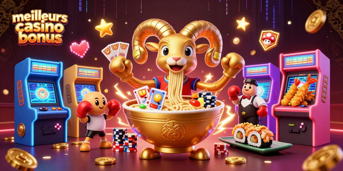 Profitez des meilleurs bonus de casino avec un bol de ramen géant et ses personnages animés !