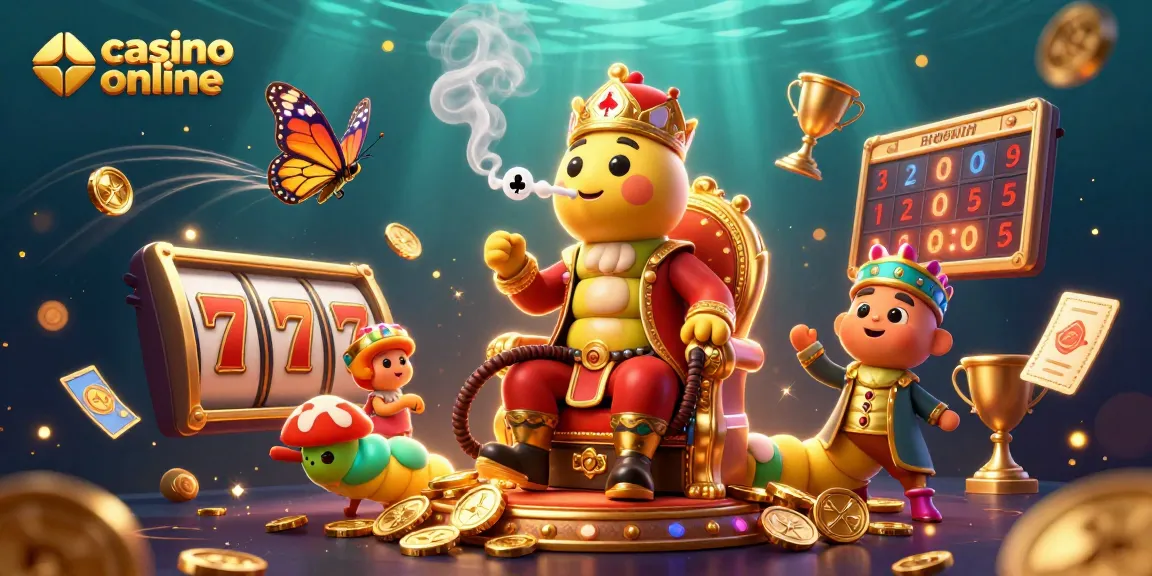 Îmbunătățește-ți experiența la casino online cu simboluri slot și recompense atractive în această ilustrație 3D.
