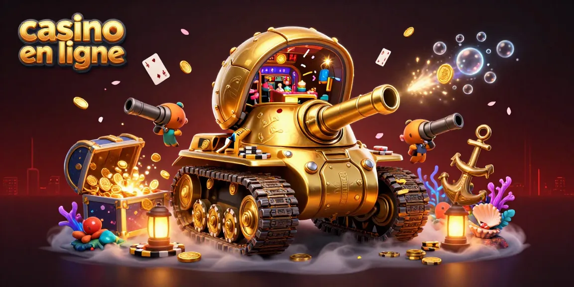 Gagnez en jouant au casino en ligne à travers une illustration dynamique pleine de jeux et de décoration.