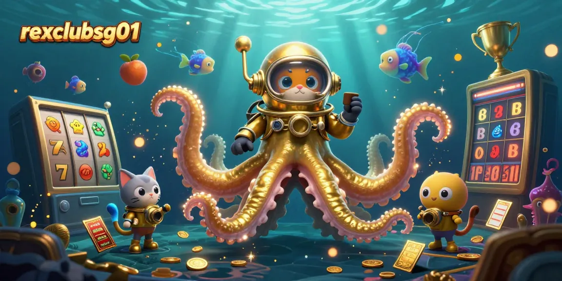 Maximize your winnings with rexclubsg01 by spinning slots alongside a 3D kraken and diving cat!
