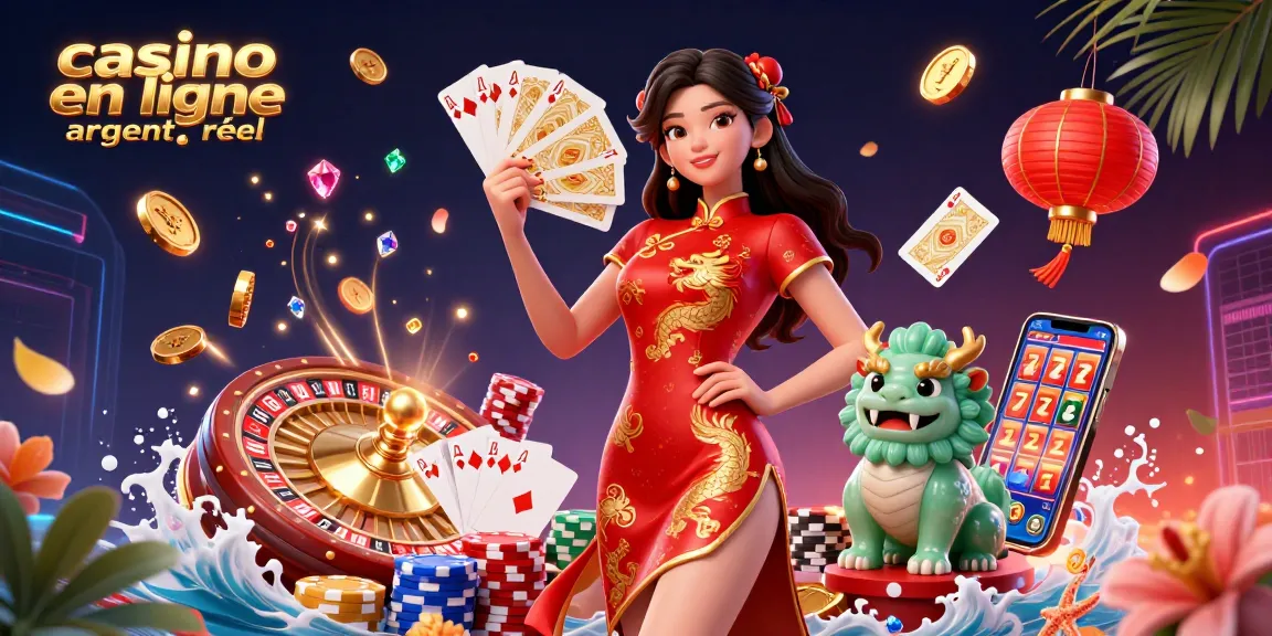 Découvrez des jeux vibrants au casino en ligne argent réel avec une scène numérique captivante mettant en vedette des machines à sous et de la roulette.