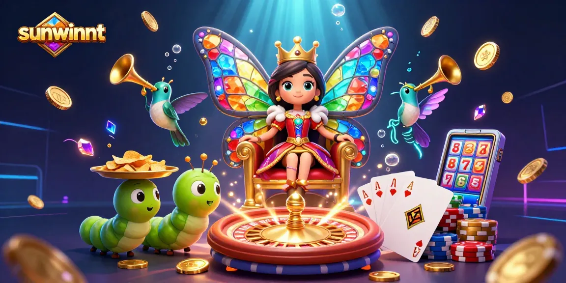 Experience enchanting gameplay with sunwinnt as the butterfly queen embraces excellence in the casino.