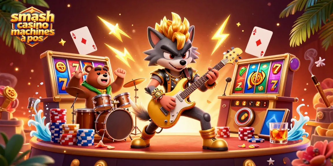 Les machines à sous Smash Casino : jouez et découvrez des gains, avec des graphismes captivants.