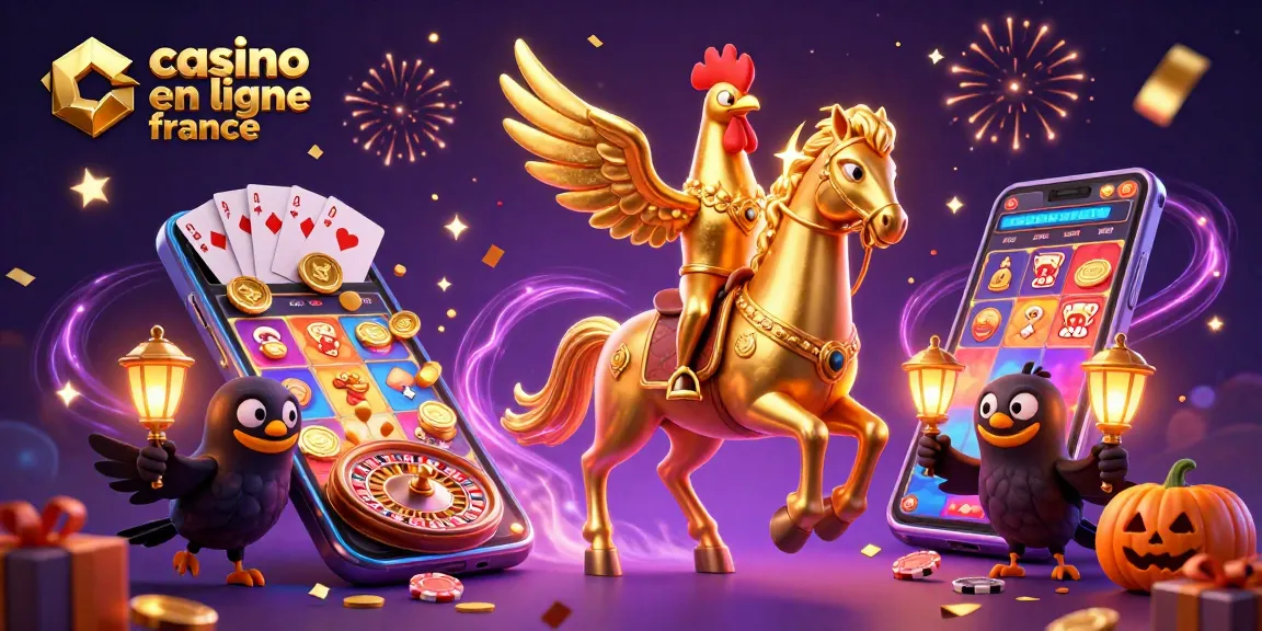 Jouez avec les meilleurs jeux de casino en ligne France dans une scène dynamique et magique