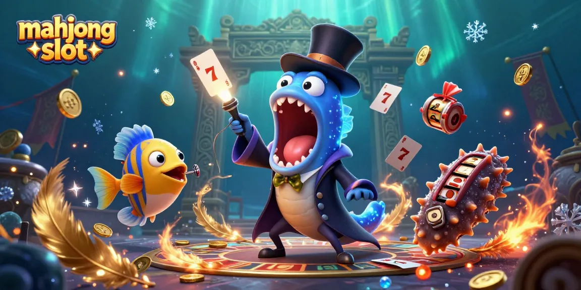 Engage with the mahjong slot scene featuring delightful characters performing magic for thrilling gameplay.