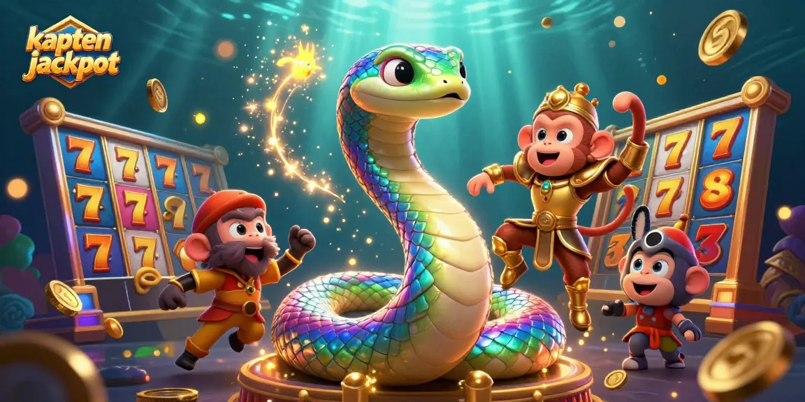 Experience the excitement of kaptenjackpot with vibrant 3D casino-themed elements dynamically illustrated.