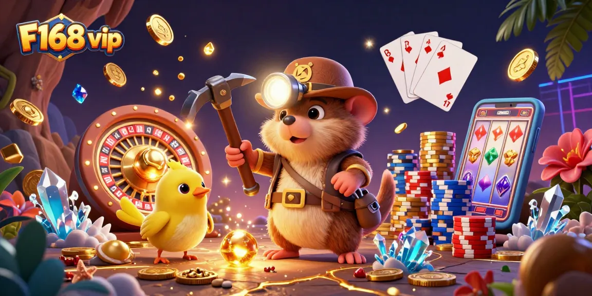 Experience the excitement of F168 vip casino with vibrant characters and dynamic gameplay elements.