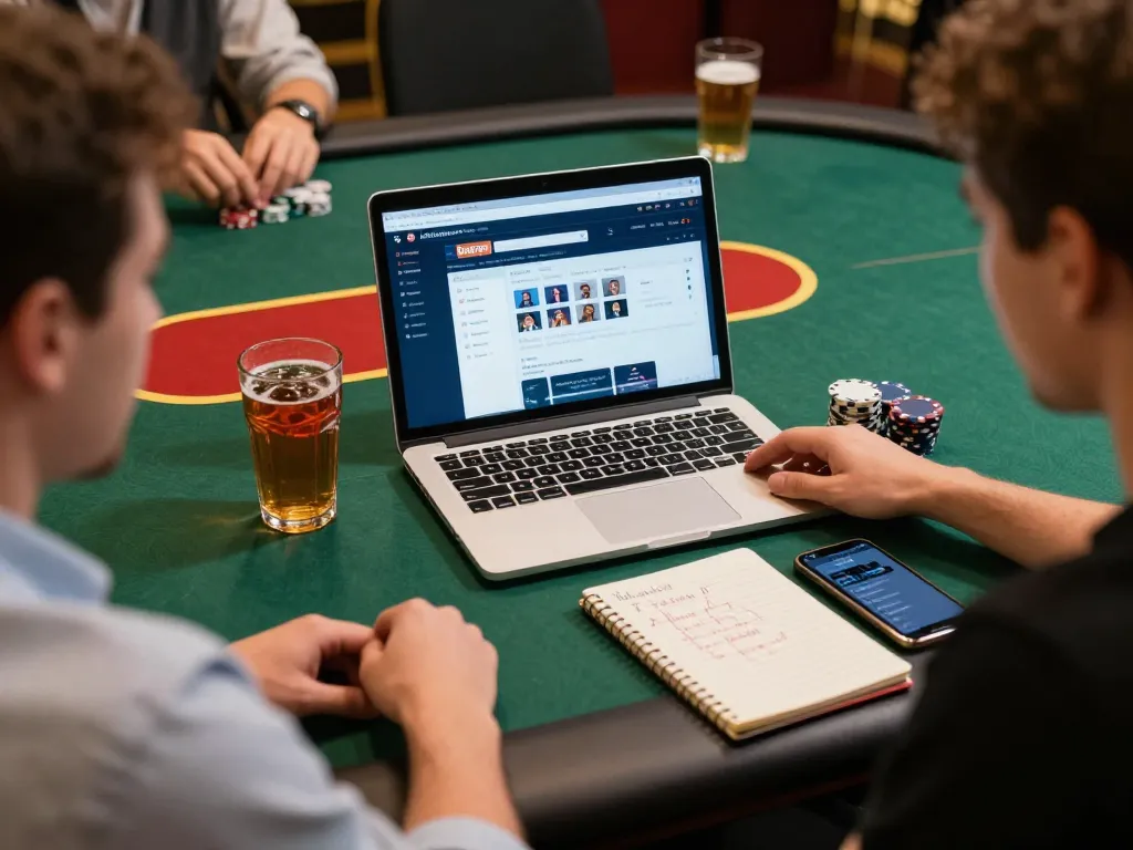 Bergabung dalam permainan poker Jalatogel yang mendebarkan, dengan strategi dan interaksi komunitas ditampilkan di layar, menyoroti perjudian yang bertanggung jawab.